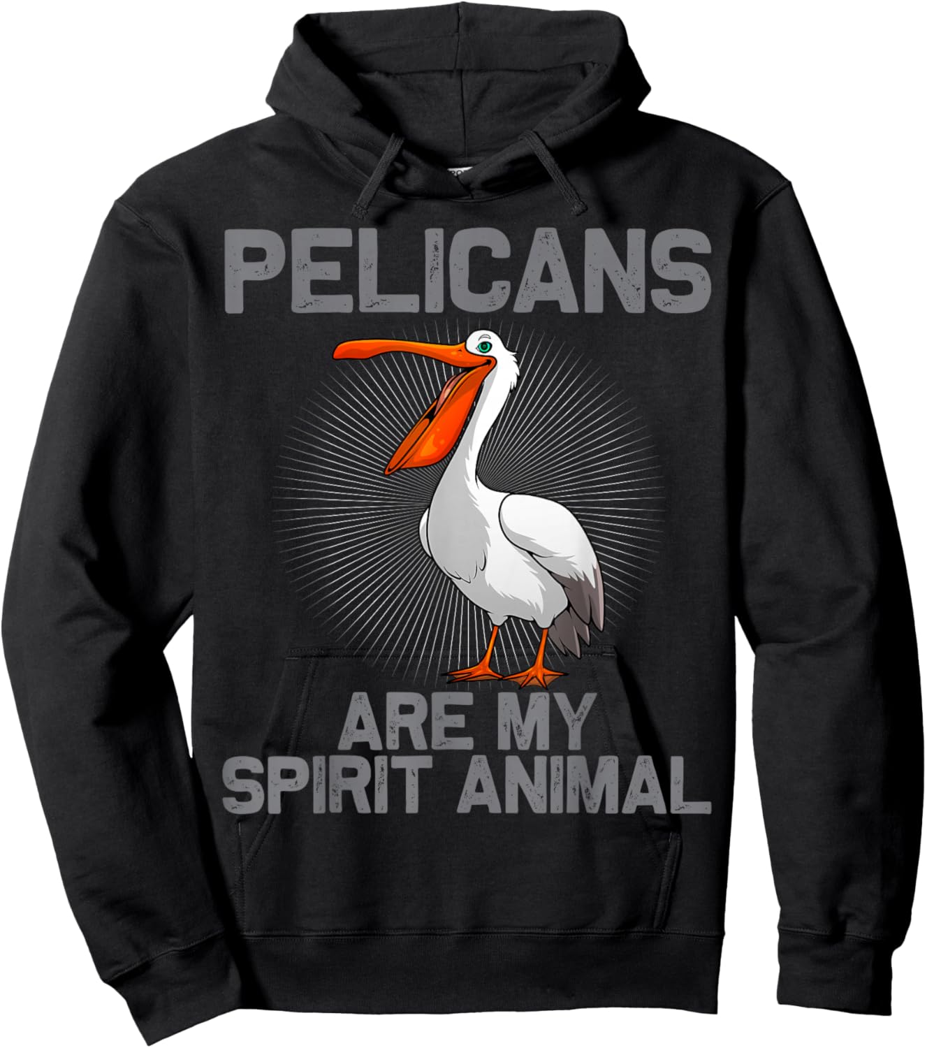 Cool Pelican Design Women Kids Pelican Bird Pelican Hoodie - Hoodie | Black