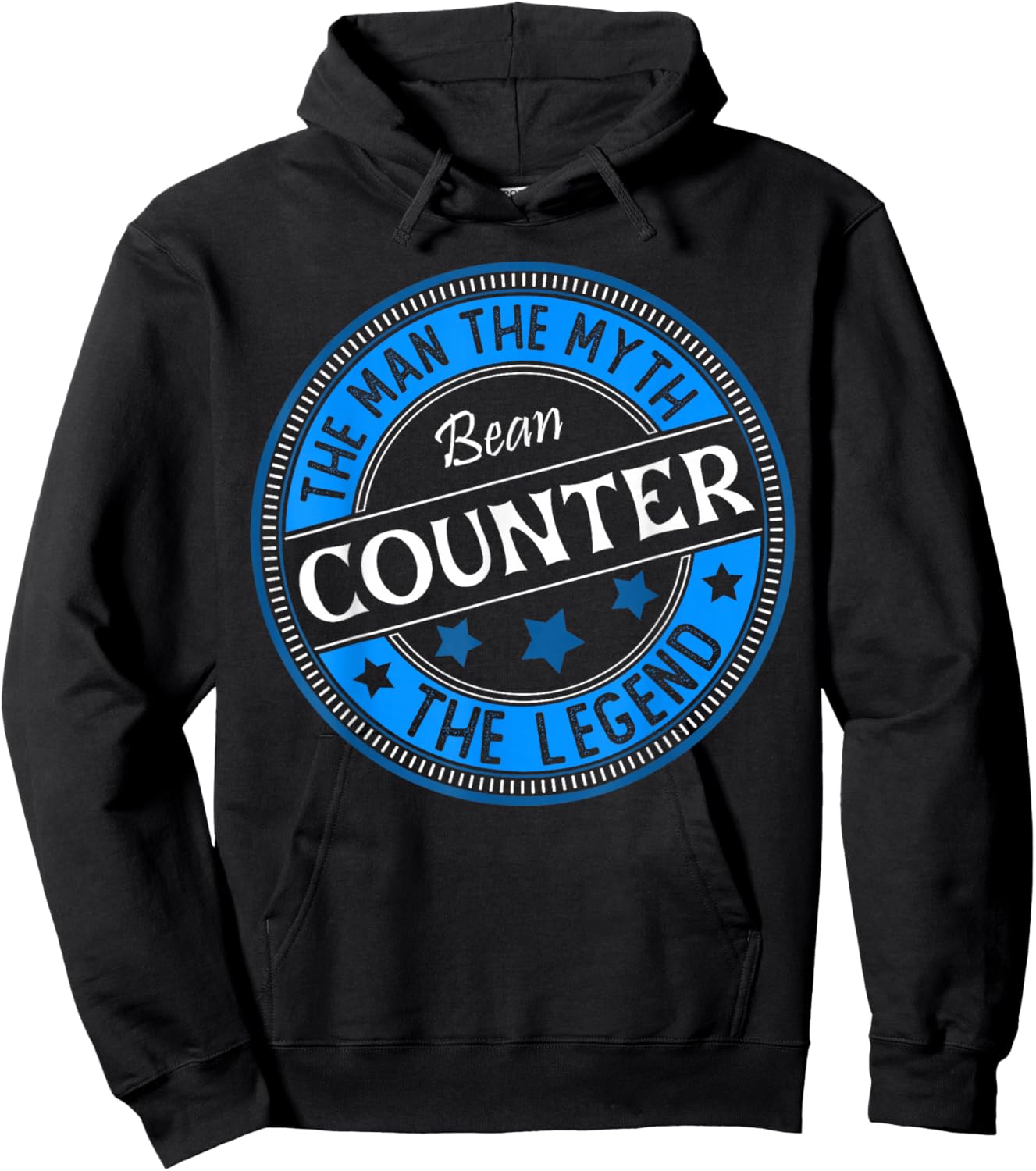 Man Myth Bean Counter | Accountant Hoodie - Hoodie | Black