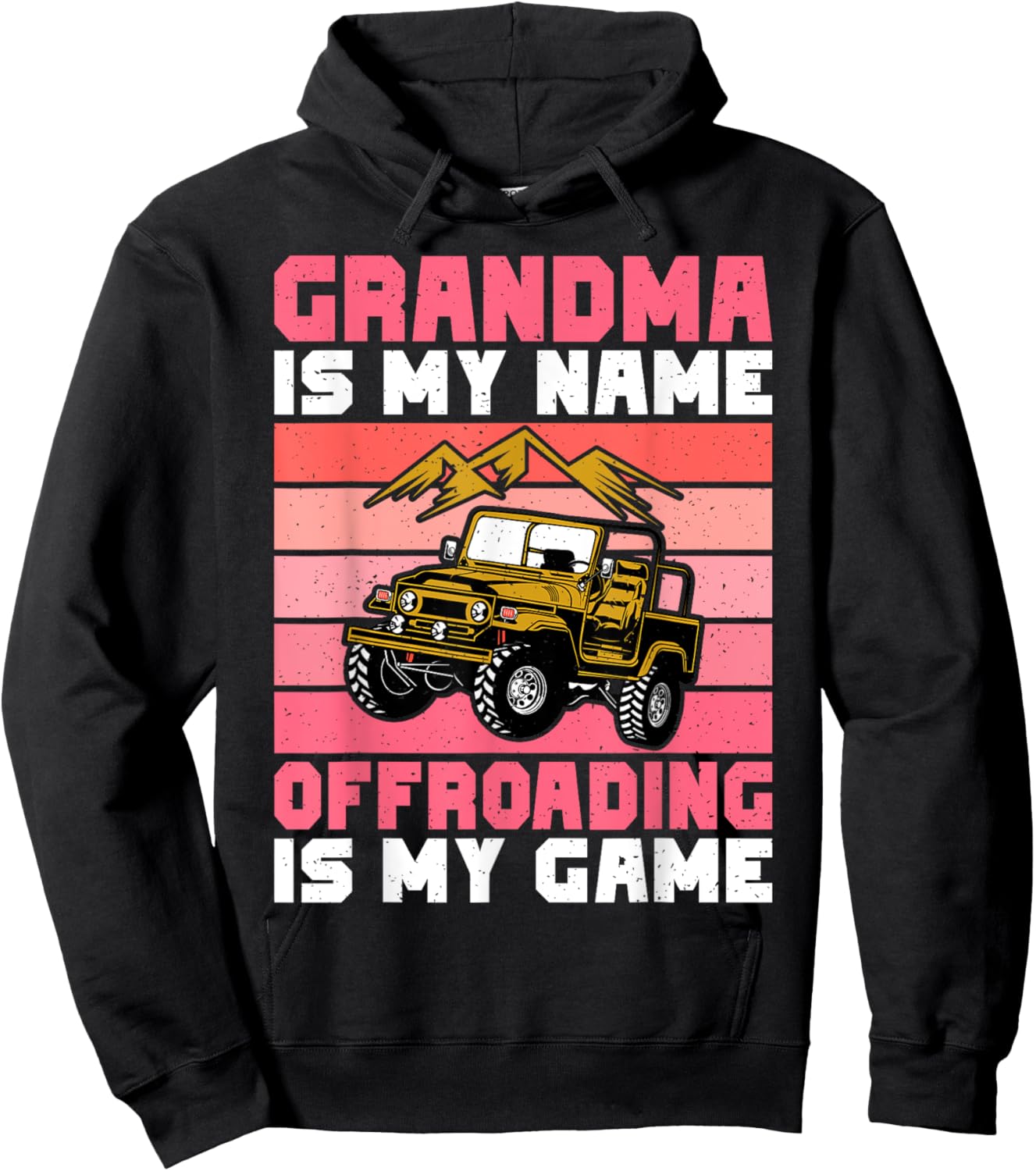 Grandma is my Name Offroading is my Game Offroad Hoodie - Hoodie | Black