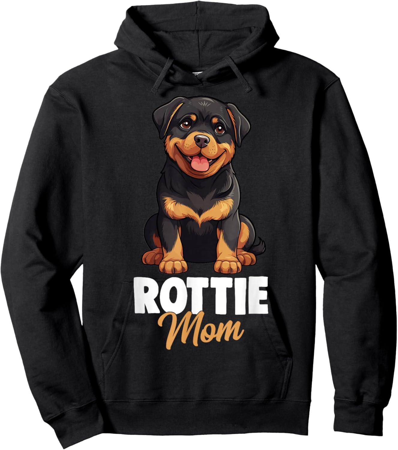 Rottie Mom Rottweiler Dog Hoodie - Hoodie | Black