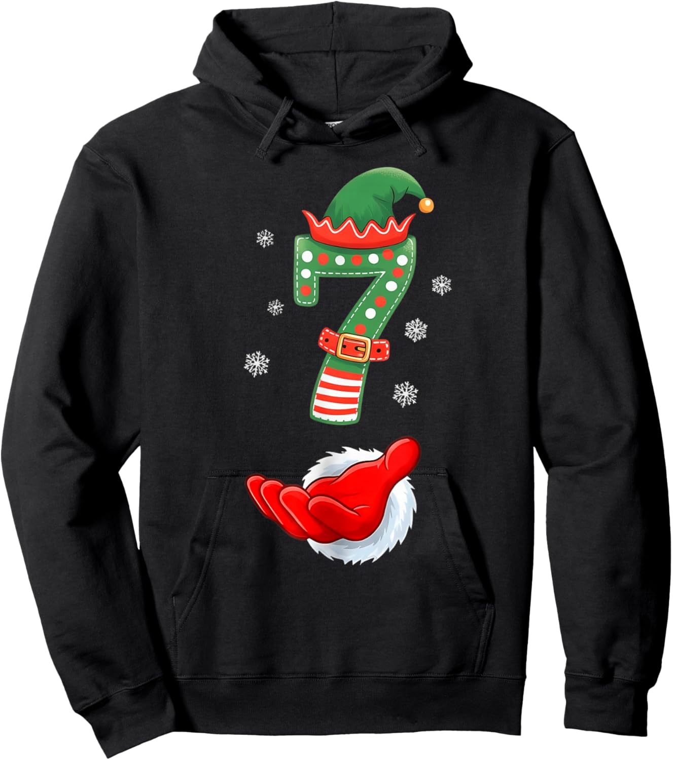 67 Six Seven Meme Couple Matching Christmas Hoodie - Hoodie | Black