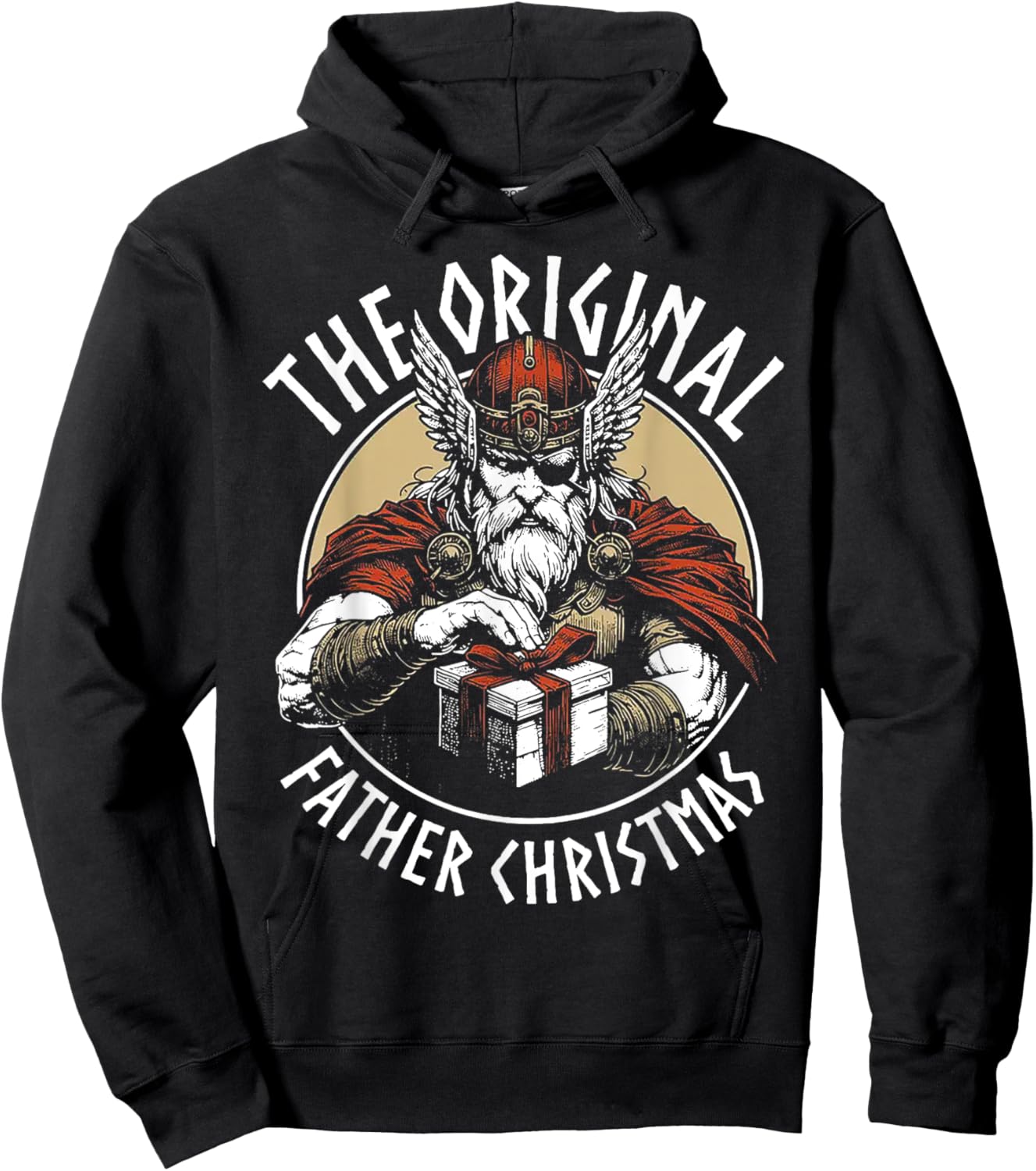 Odin The Original Father Christmas Hoodie - Hoodie | Black
