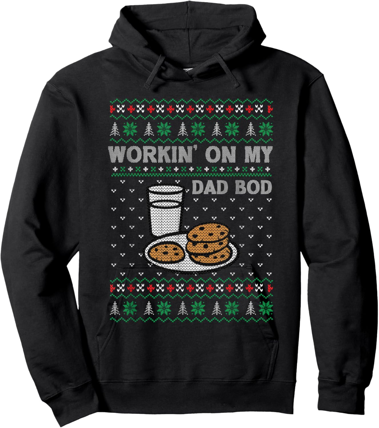 Pregnancy New Mom Baby Pregnant Christmas Matching Couples Hoodie - Hoodie | Black