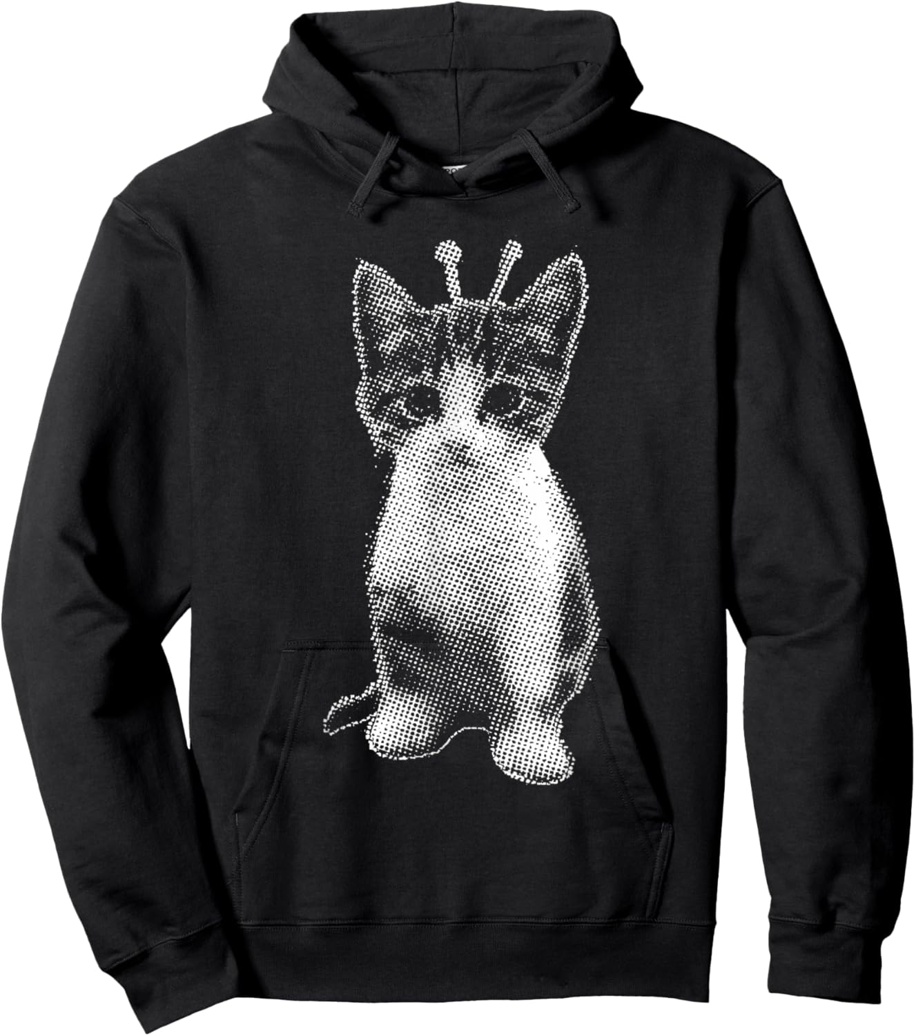 Silly Cat Alien Y2K Vintage Kitten Gnarp Hoodie - Hoodie | Black