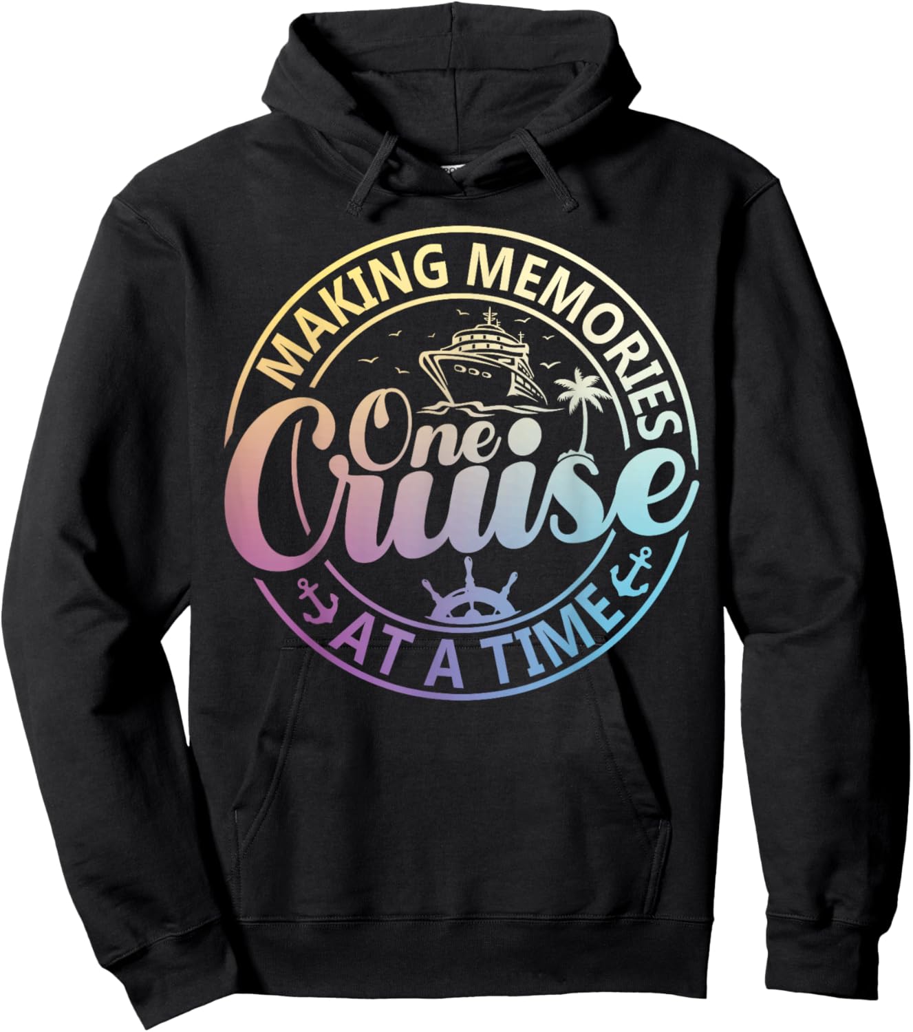 Family Cruise Trip 2026 Making Memories One Cruise at A Time Hoodie - Hoodie | Black