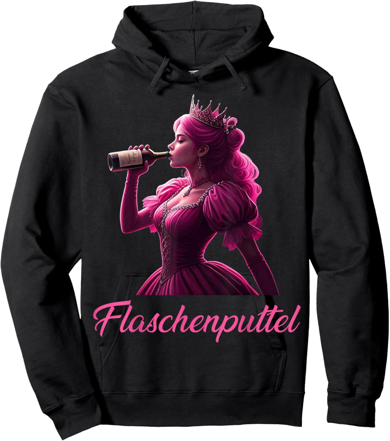 Flaschenputtel Karneval Malle Party Prinzessin Saufen Hoodie - Hoodie | Black
