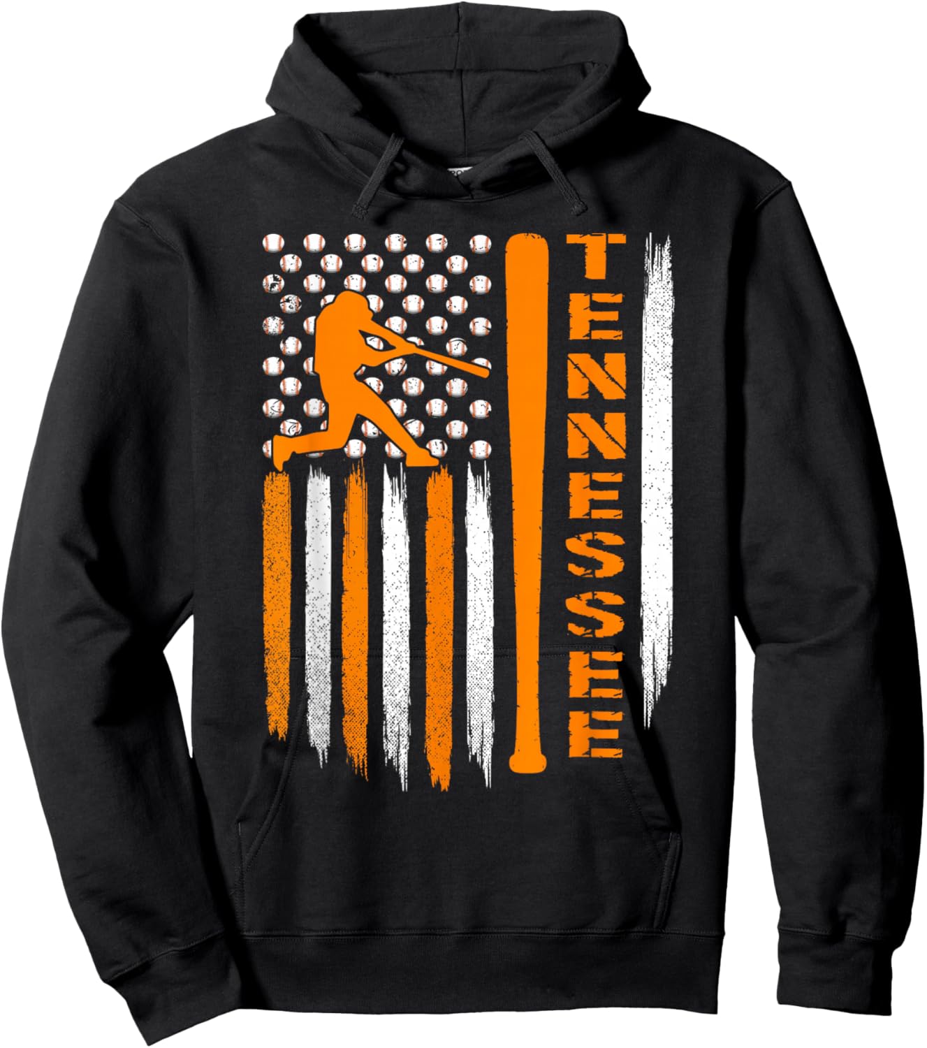 Vintage Tennessee USA Flag. Hoodie - Hoodie | Black