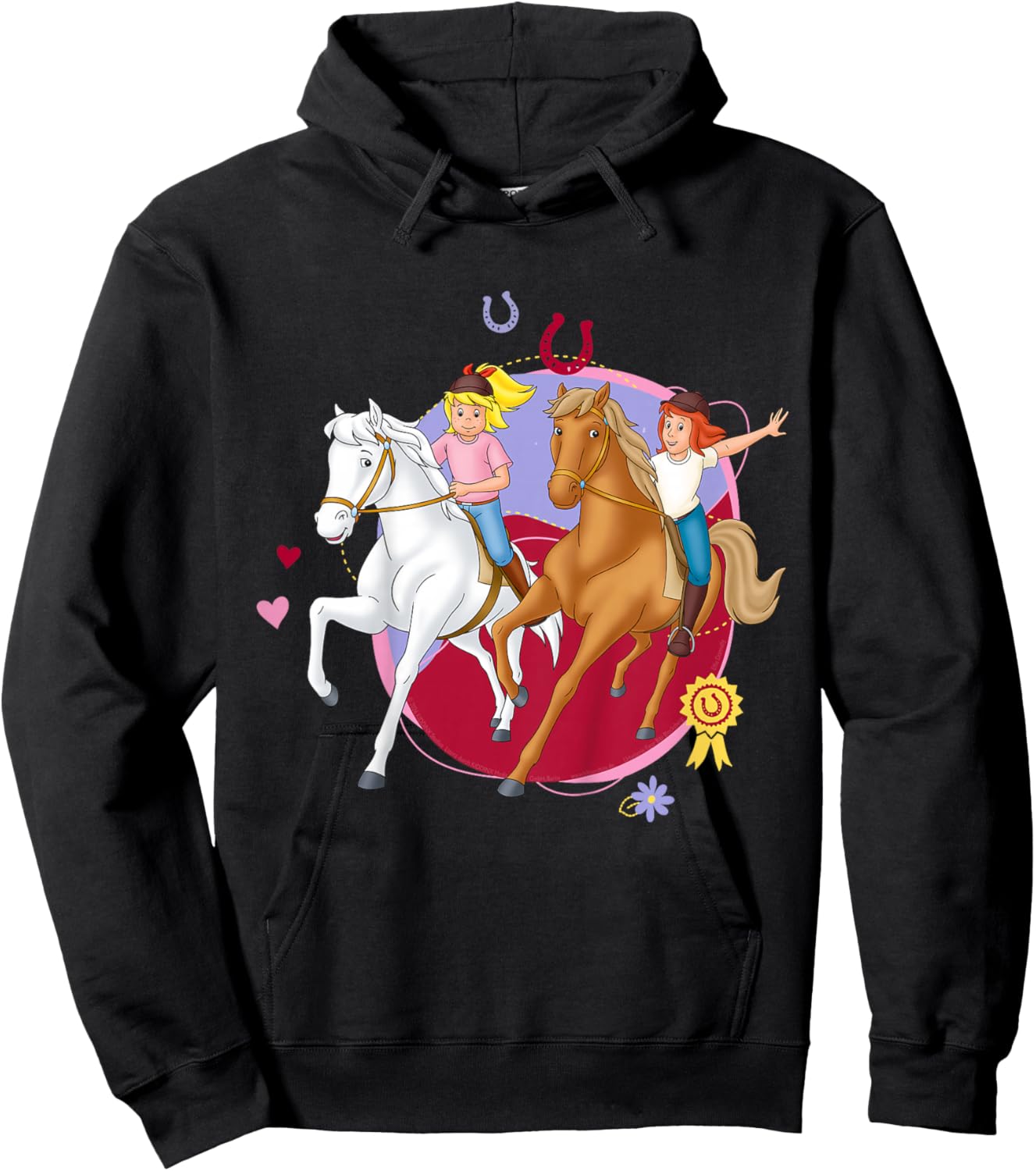 Kinder Bibi & Tina - Pferde Ausritt Hoodie - Hoodie | Black