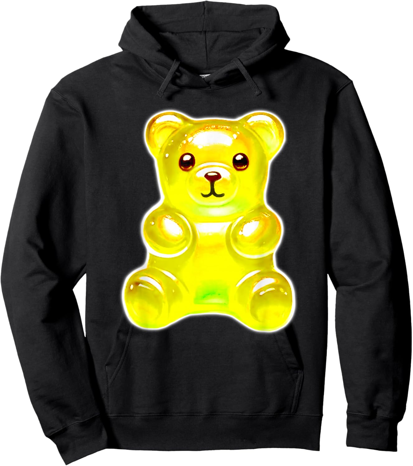 Gummy Bear Candy Yellow Gummies Hoodie - Hoodie | Black