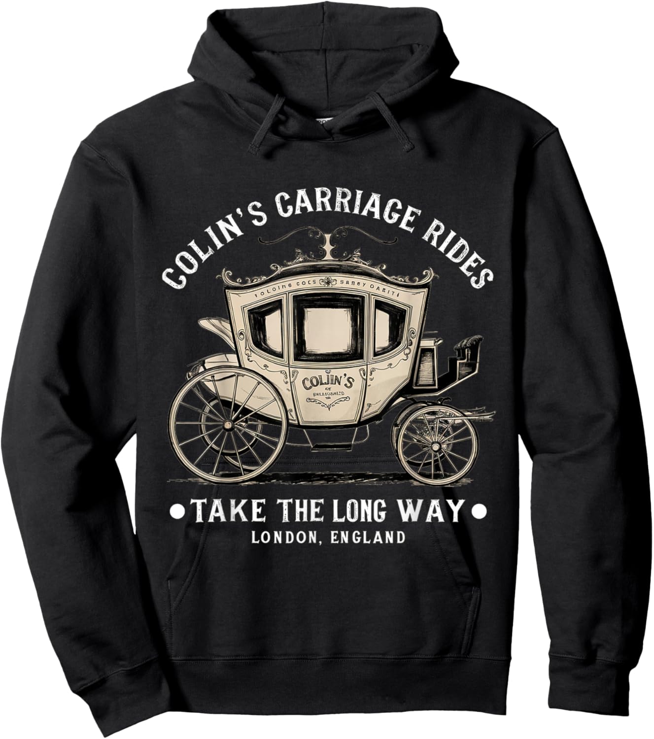 Colin's Carriage Rides Take The Long Way Hoodie - Hoodie | Black