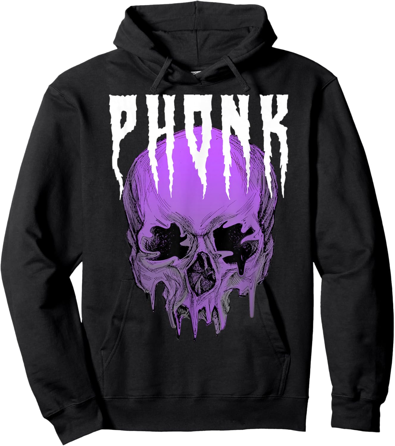 Phonk Skull Hoodie - Hoodie | Black