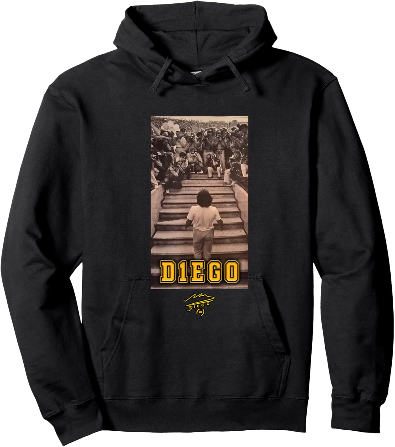 Maradona Bienvenida Naples Hoodie - Hoodie | Black
