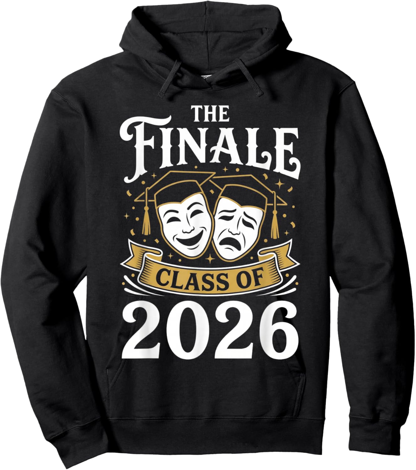 The Finale Class of 2026 Graduation Theater Vintage Humor Hoodie - Hoodie | Black
