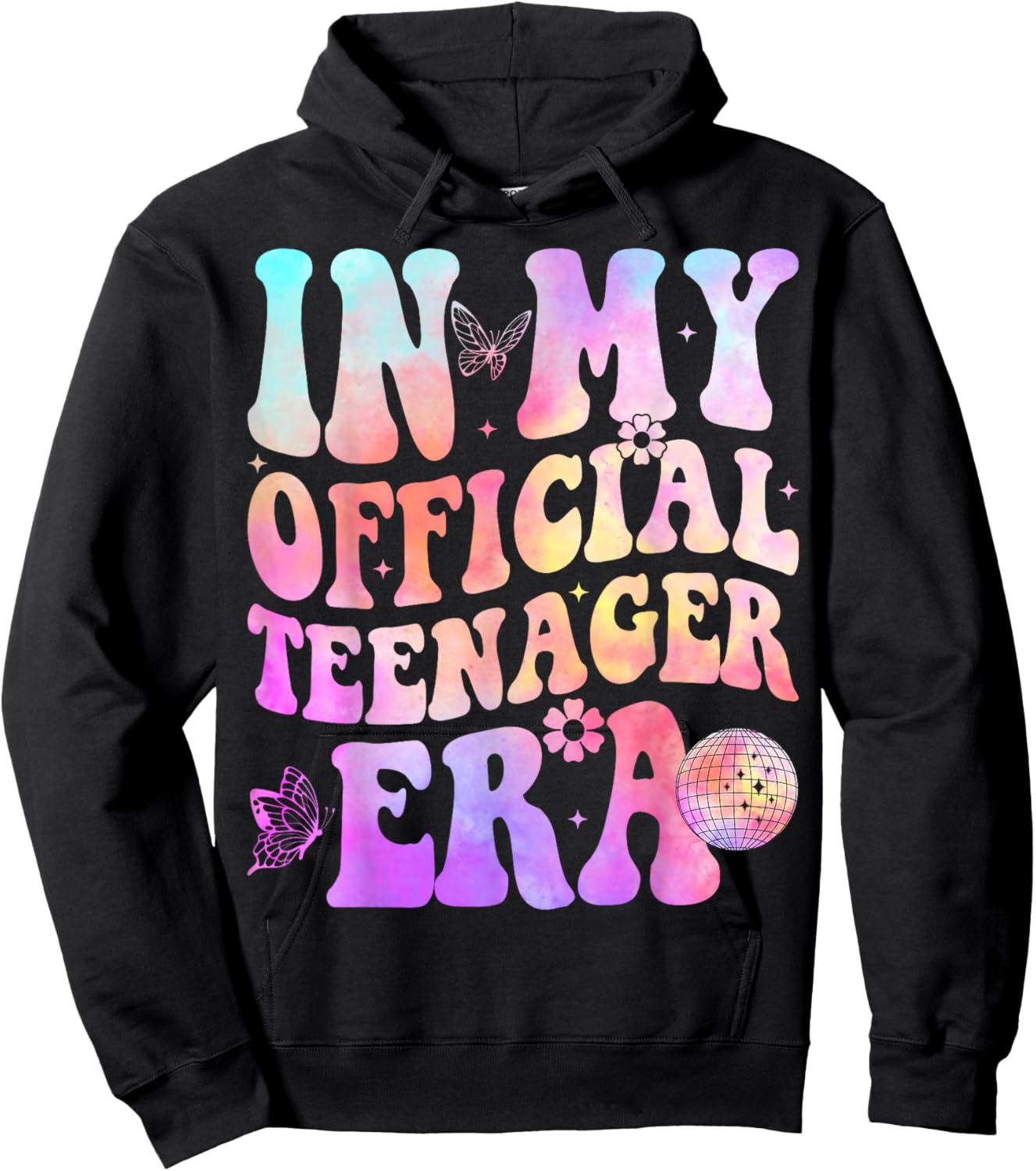 in My Official Teenager Era - 13th Birthday Hoodie - Hoodie | Black