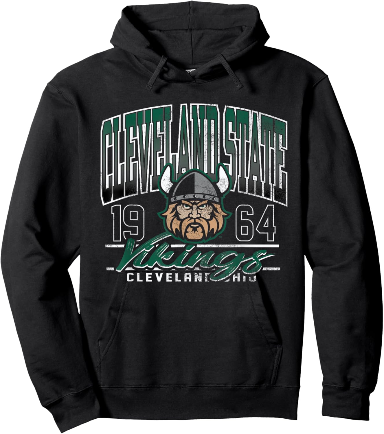 Cleveland State Vikings Kicking It Black Officially Licensed Hoodie - Hoodie | Black