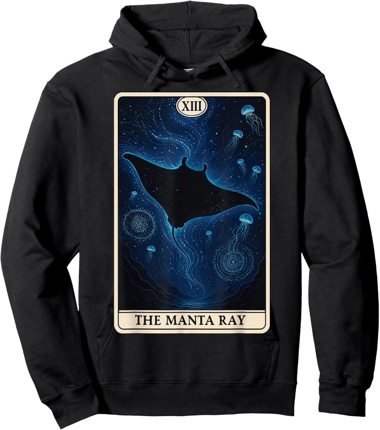 The Manta Ray Tarot Card Hoodie - Hoodie | Black