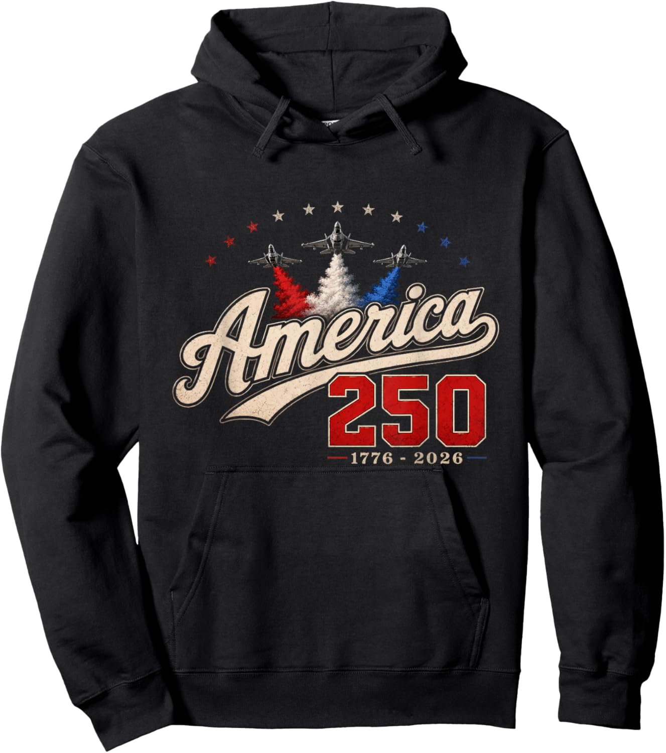 250 Anniversary USA 4th of July Patriotic 250 Years American Hoodie - Hoodie | Black