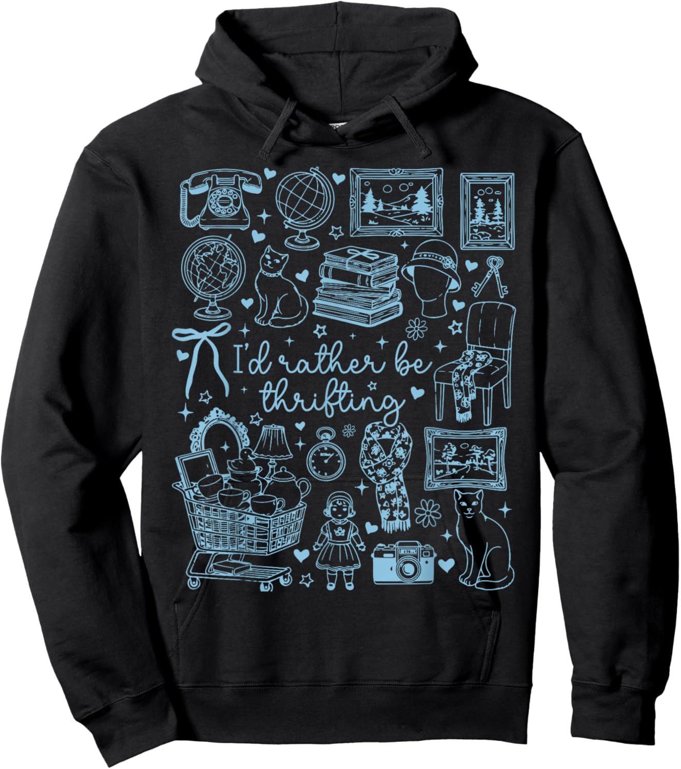 Thrifting Funny Thrift Thrifter Thrift Store Hoodie - Hoodie | Black