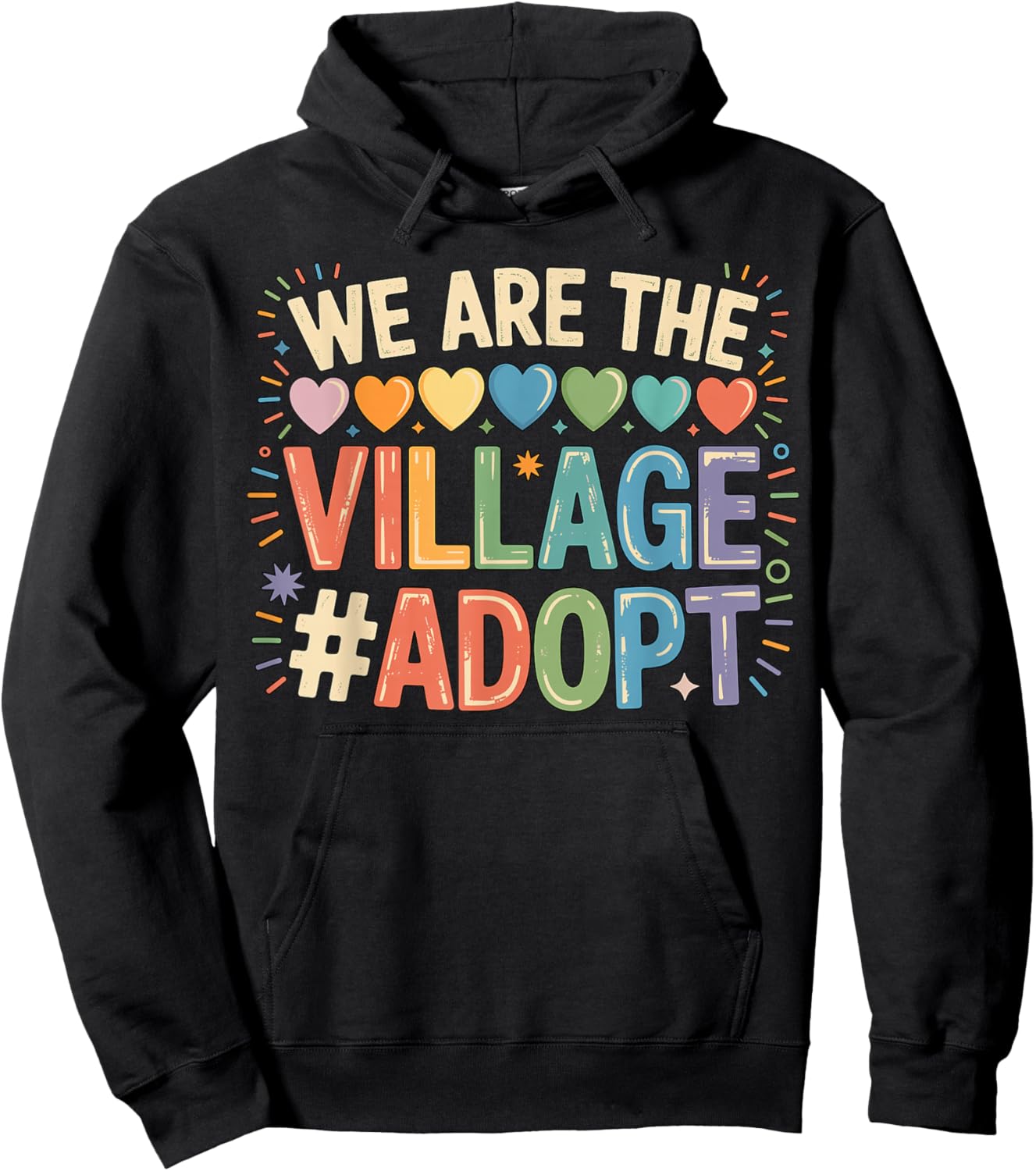 We are The Village Adopt Adoption Hoodie - Hoodie | Black