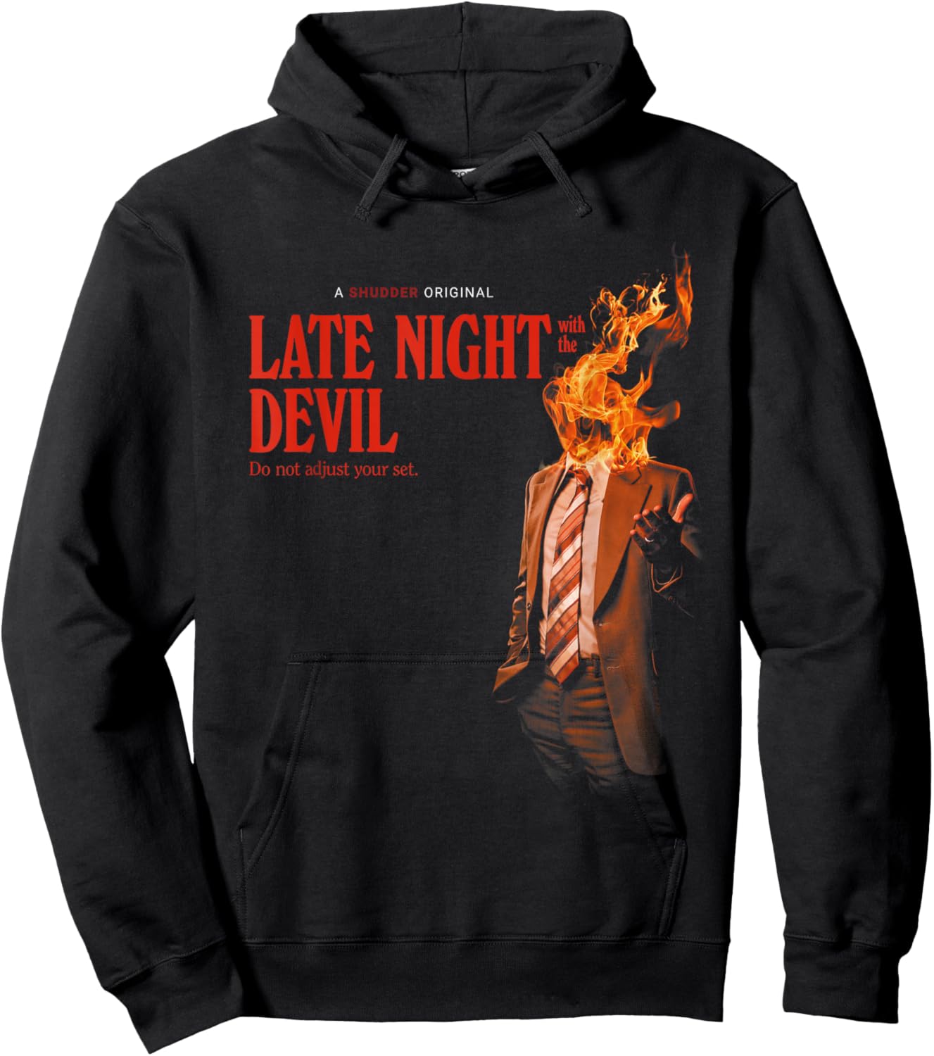 Late Night with The Devil Fire Hoodie - Hoodie | Black