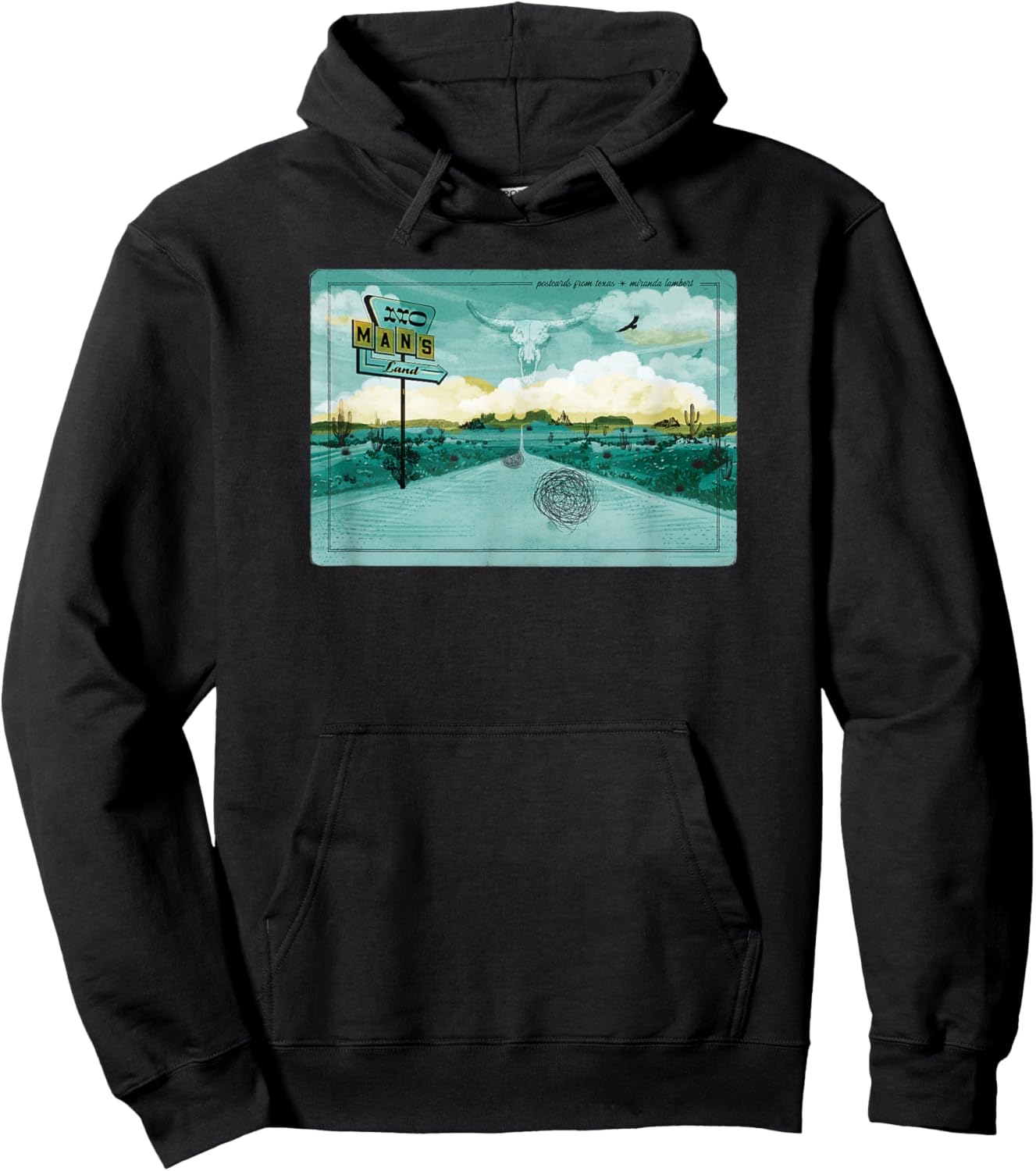 Miranda Lambert No Man's Land Postcards From Texas Hoodie - Hoodie | Black