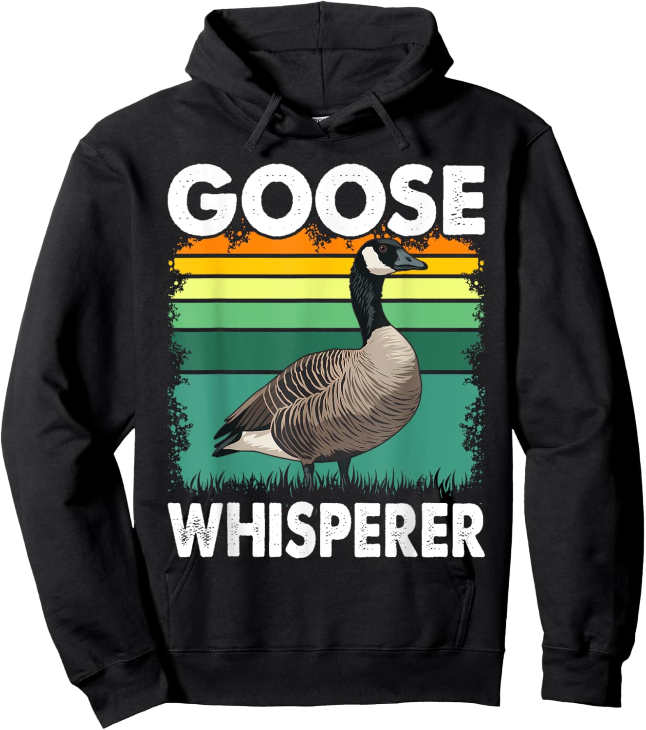 Canadian Goose Whisperer Funny Cute Bird Hunter Animal Hoodie - Hoodie | Black
