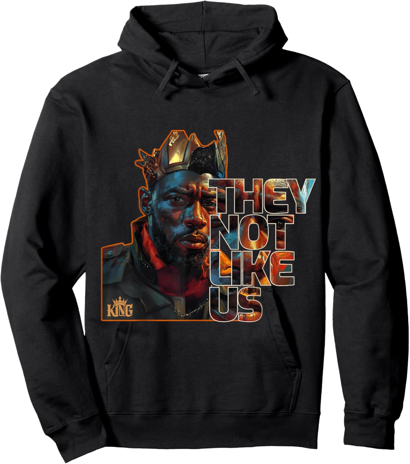 They Not Like Us Black African American Man Hoodie - Hoodie | Black