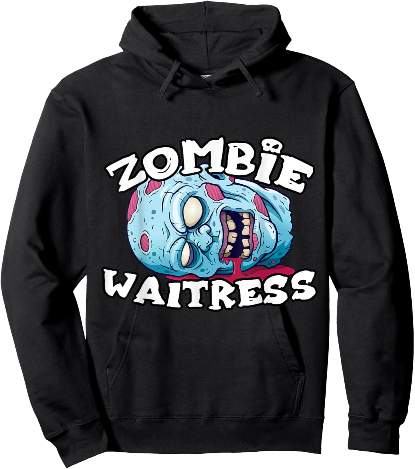 Zombie Waitress Halloween Simple Costume Waitress' Hoodie - Hoodie | Black