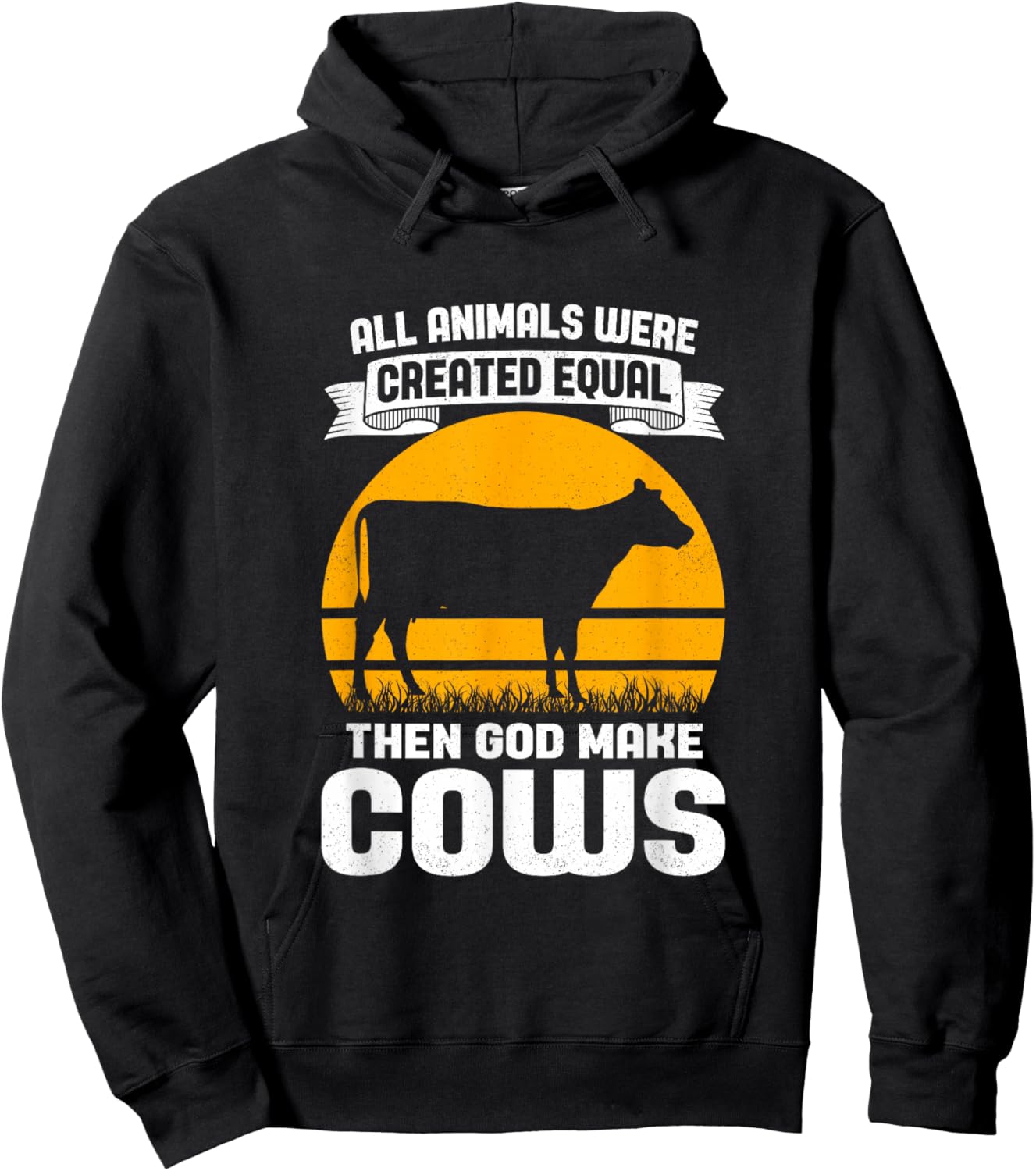 Funny Cow Lover Quote Farmer Men Women Boys Girls Cows Hoodie - Hoodie | Black