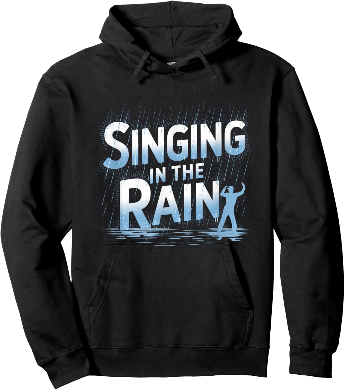 Singing in the Rain Retro Musical Theatre Tap Dance Broadway Hoodie - Hoodie | Black