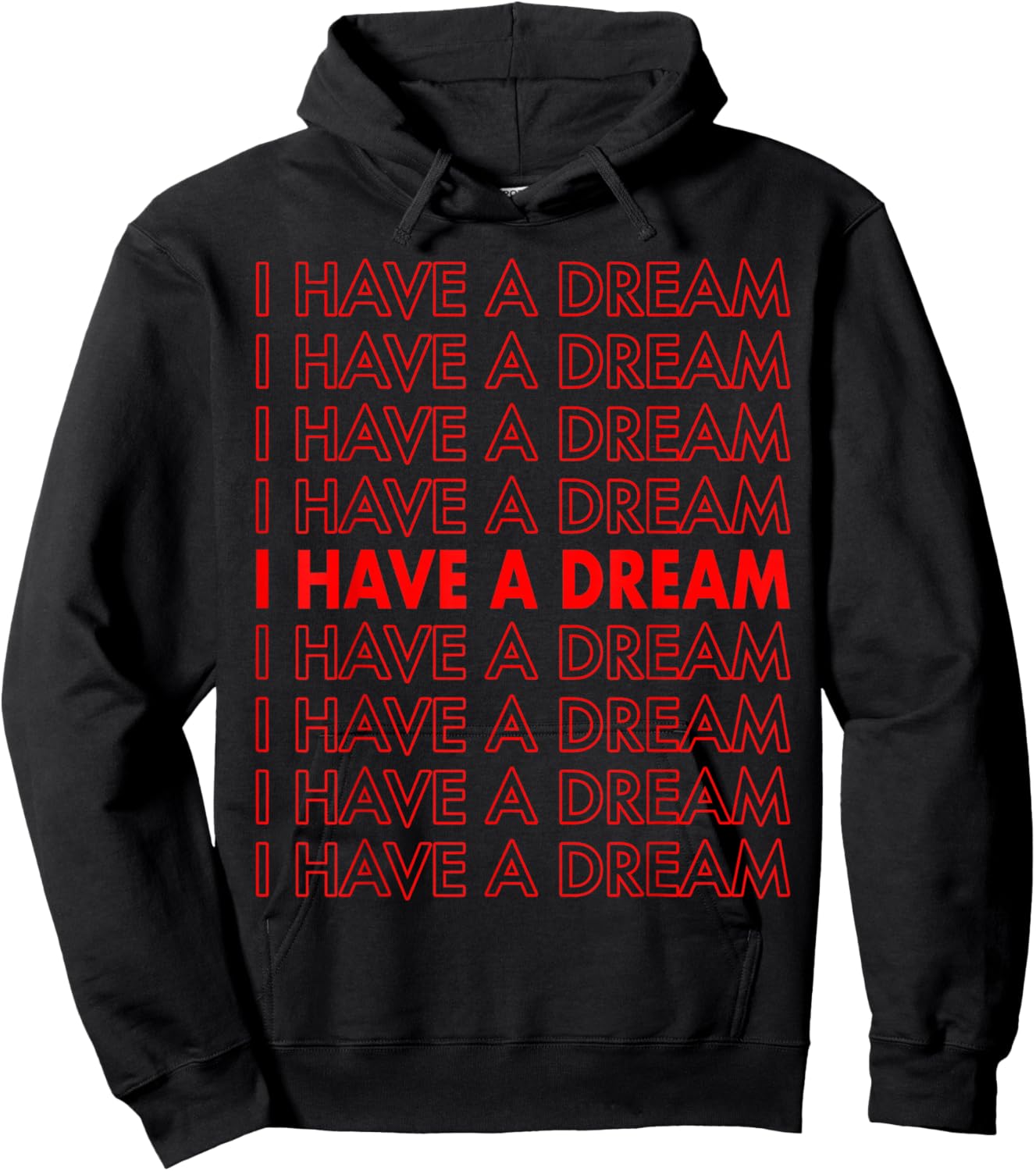 Martin Luther King Jr. Day I Have A Dream Retro Hoodie - Hoodie | Black