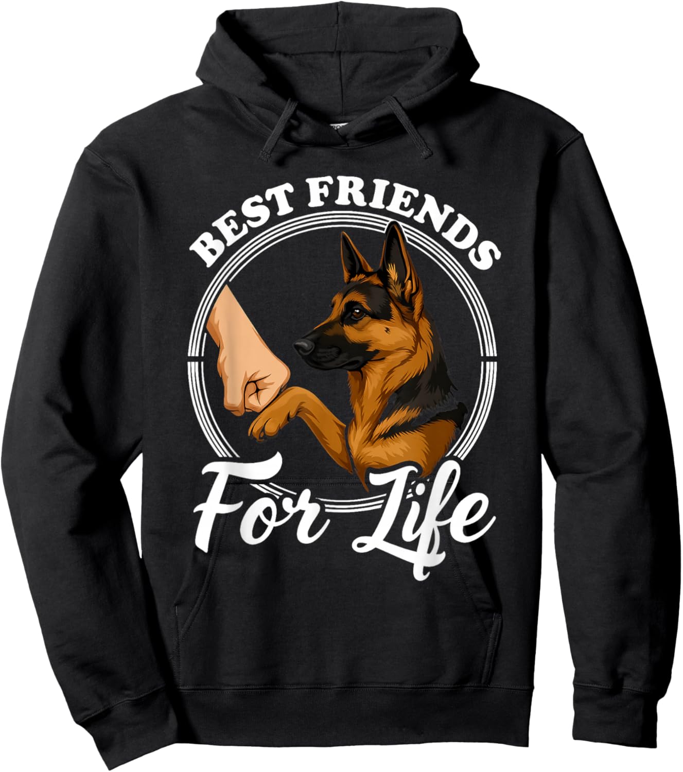 German Shepherd Lover Design Beautiful German Shepherd Hoodie - Hoodie | Black