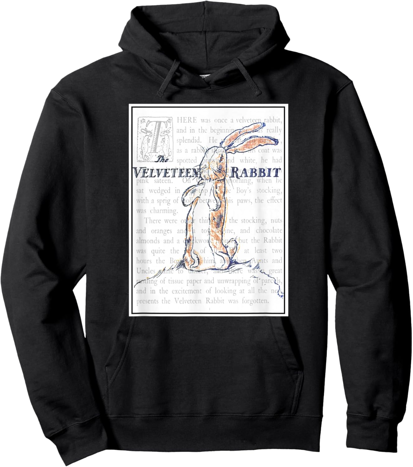 How Toys Become Real Stuffed Animal Velveteen Rabbit - Black, Small Hoodie - Hoodie | Black