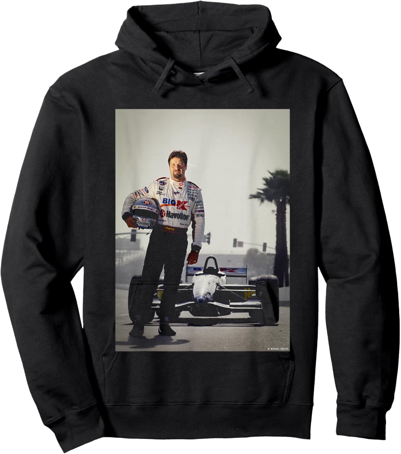 Michael Mario Andretti F1 Long Beach Prix Michael Grecco Hoodie - Hoodie | Black
