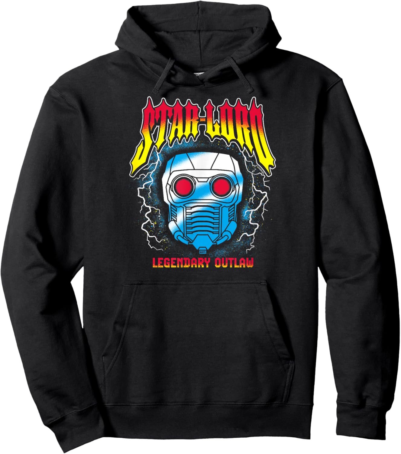Guardians Of The Galaxy - Star Lord Metal Inspired Hoodie - Hoodie | Black