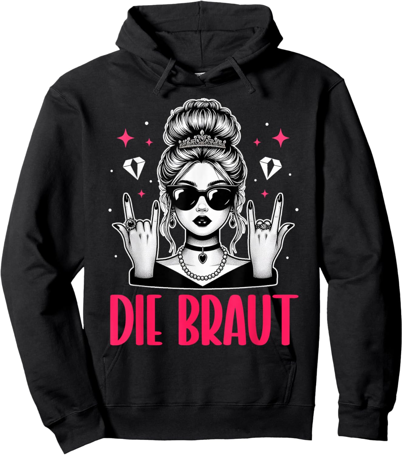 Die Braut Junggesellinnenabschied Bachelorette Trauzeugin Hoodie - Hoodie | Black