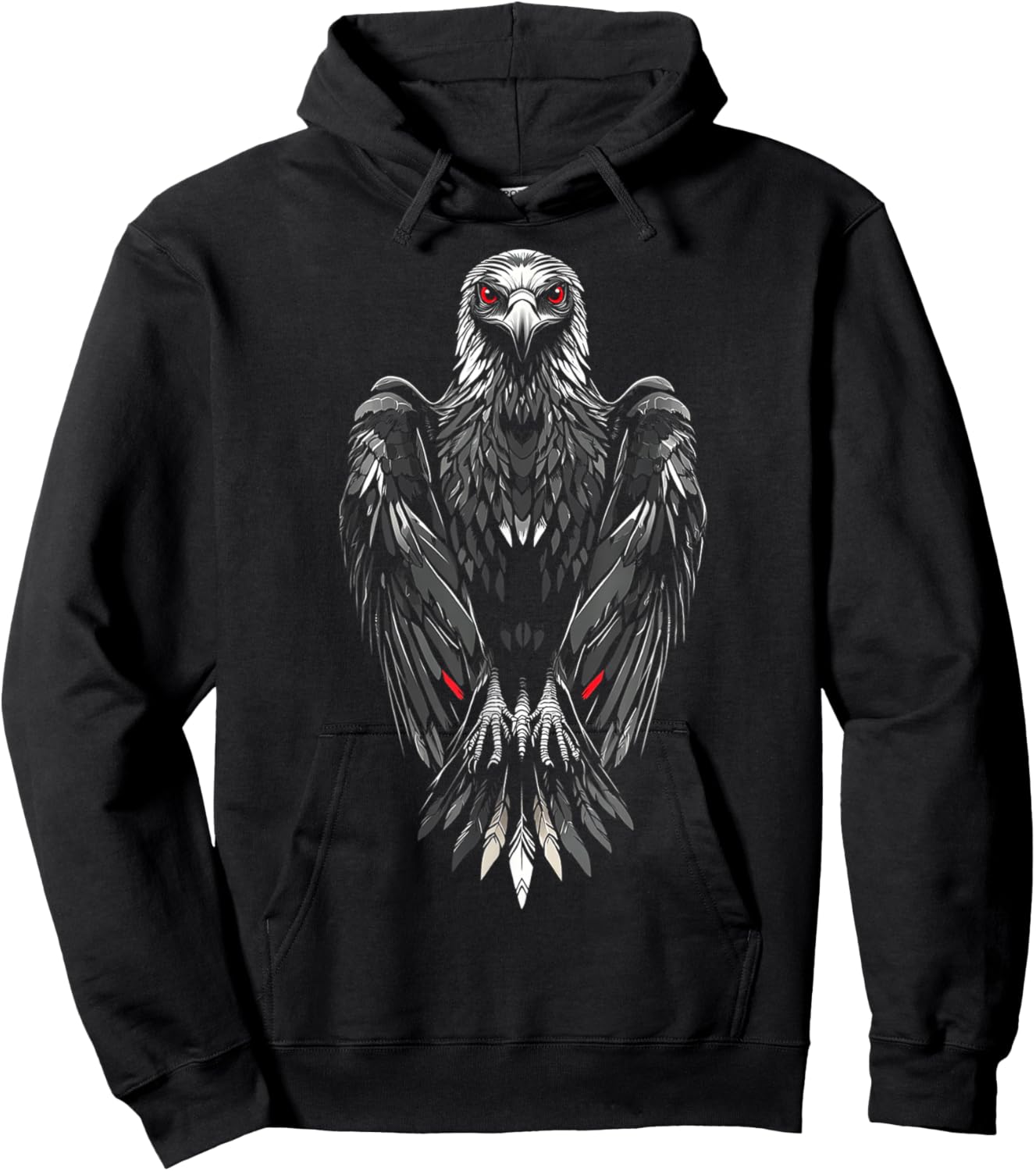 Vulture Bird Graphic Animal Artwork Vulture Hoodie - Hoodie | Black