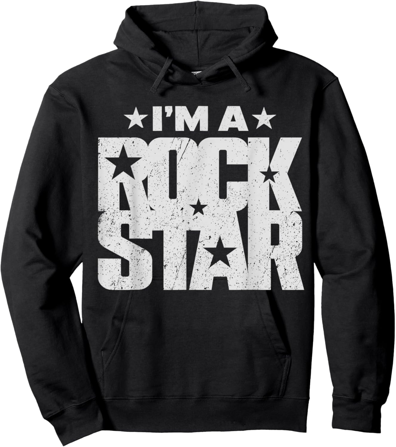 Rock'n Roll Rockstar I'm a Rock Star Hoodie - Hoodie | Black
