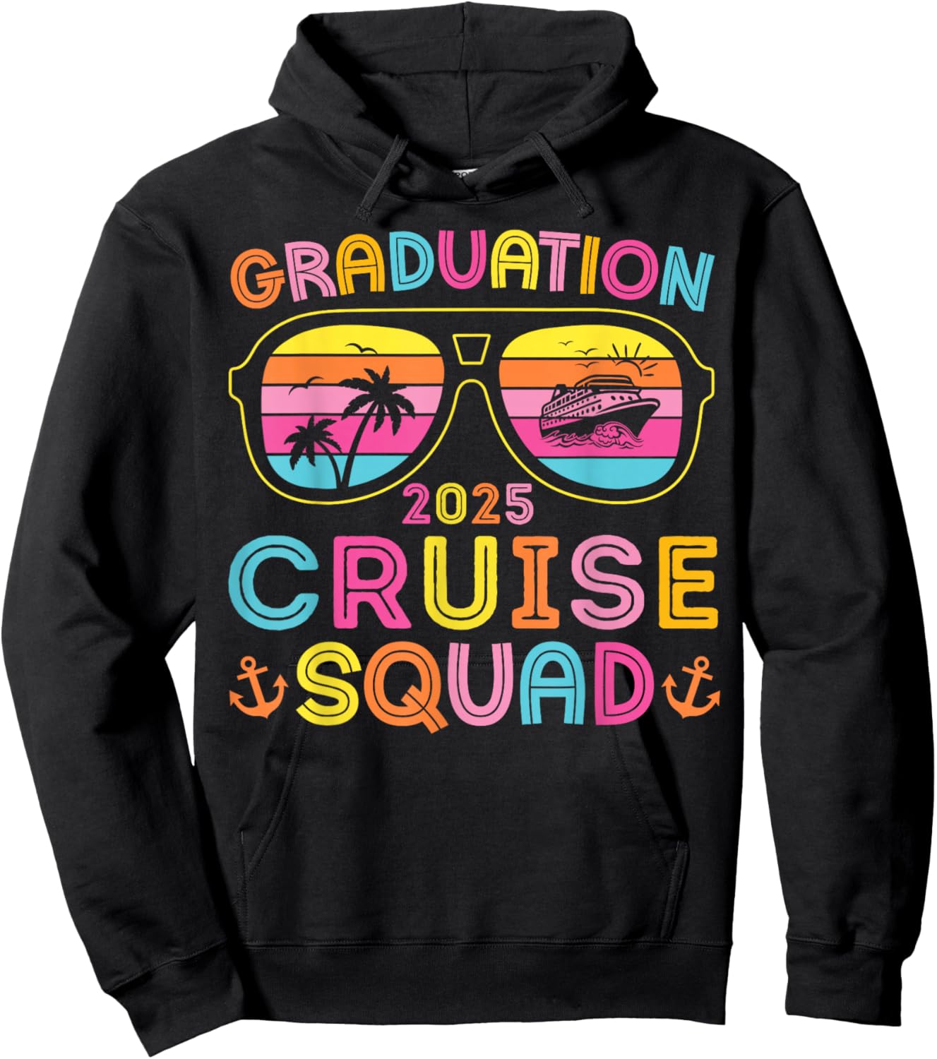 Graduation Cruise Squad 2025 Seniors Cruise Crew Matching Hoodie - Hoodie | Black