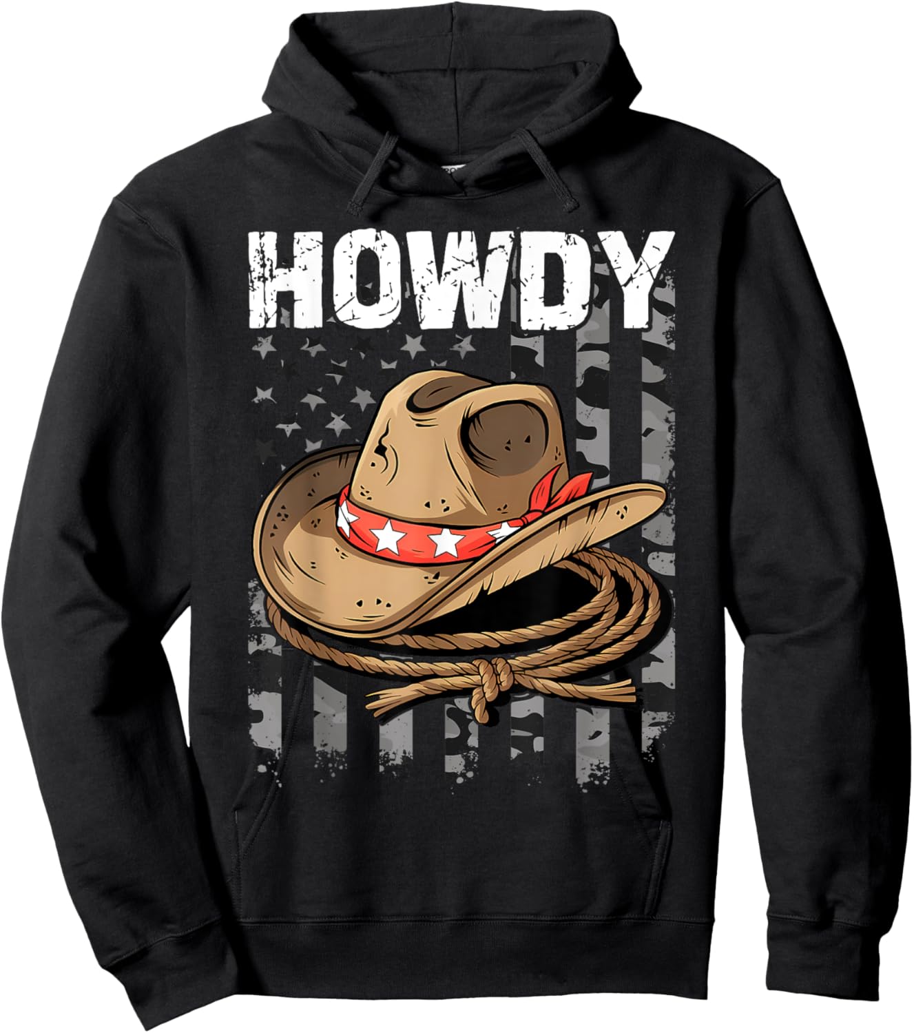 Howdy Cowboy Hoodie - Hoodie | Black