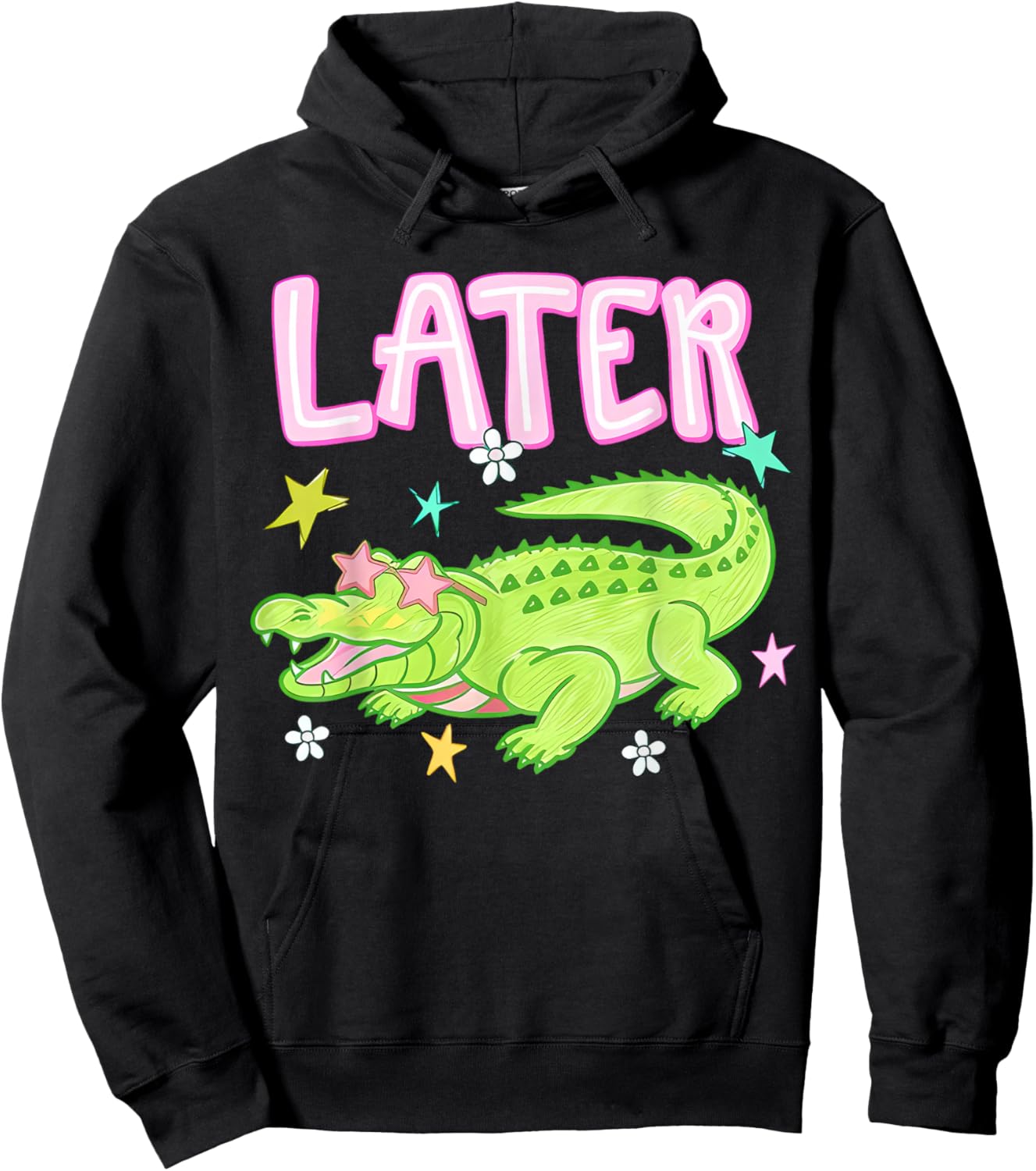 (2 Sides) Later Gator After While Crocodile Cute Graduation Hoodie - Hoodie | Black