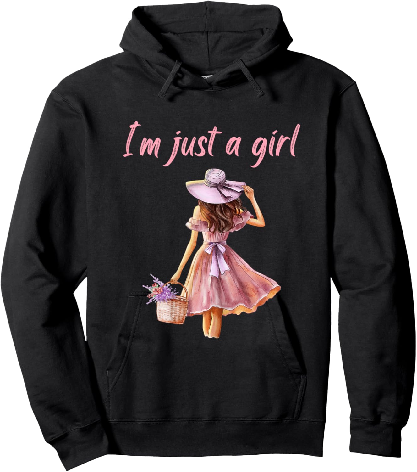 I’m Just a Girl Shirt Funny Hoodie - Hoodie | Black