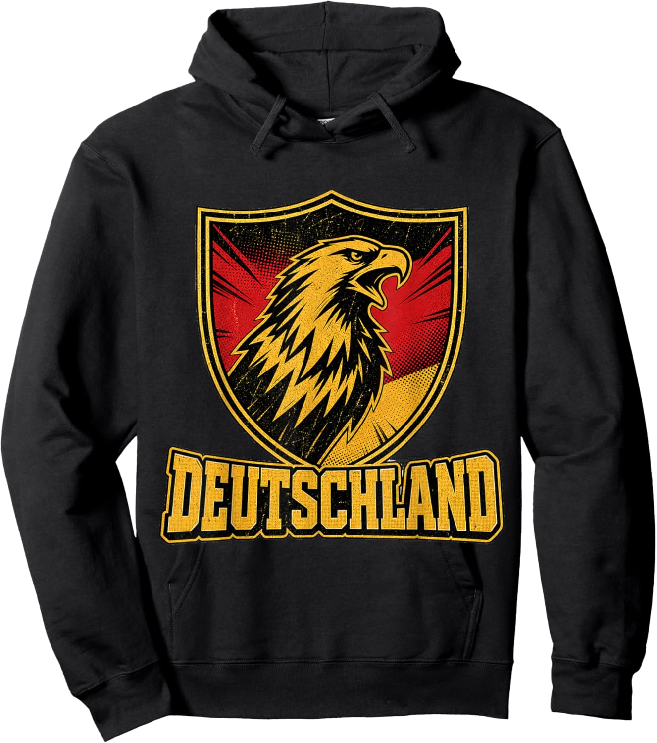 Deutschland Adler - Fan Design Schwarz Rot Gold Hoodie - Hoodie | Black