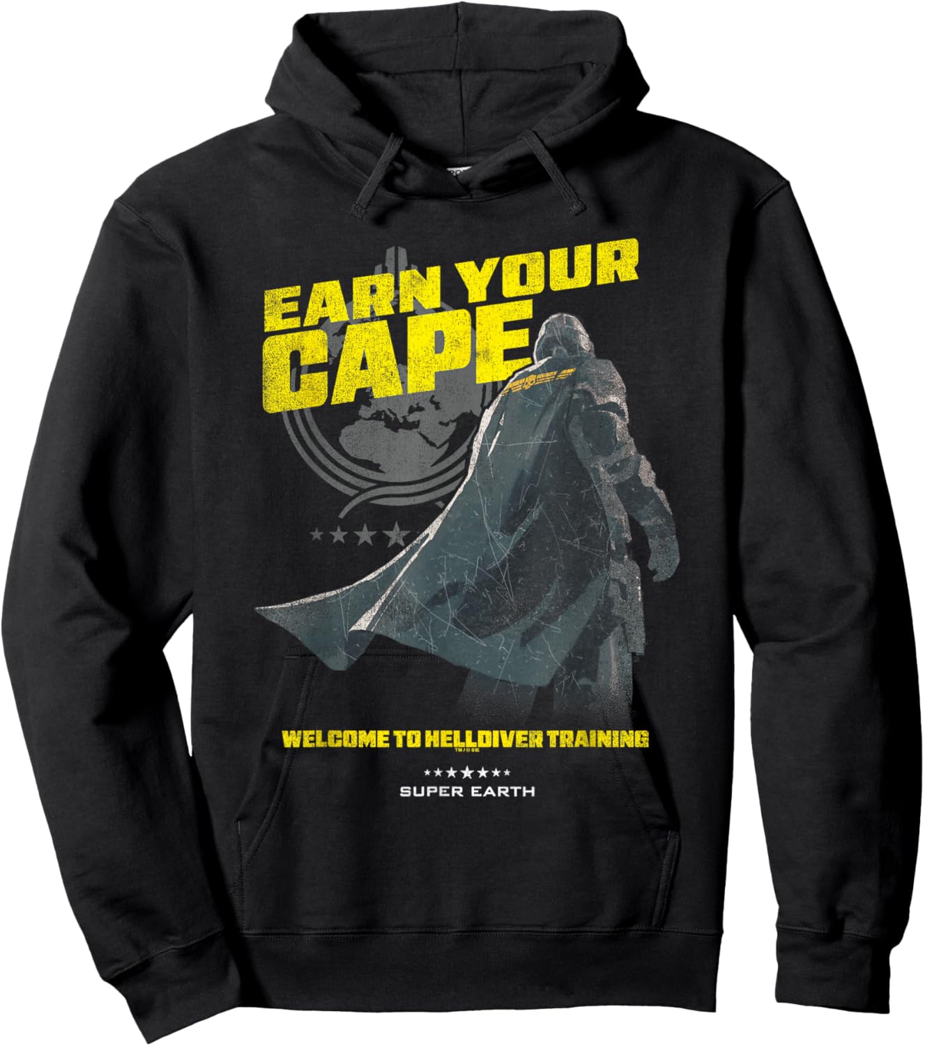 Helldivers 2 Win Your Cape Training Video Game Hoodie - Hoodie | Black