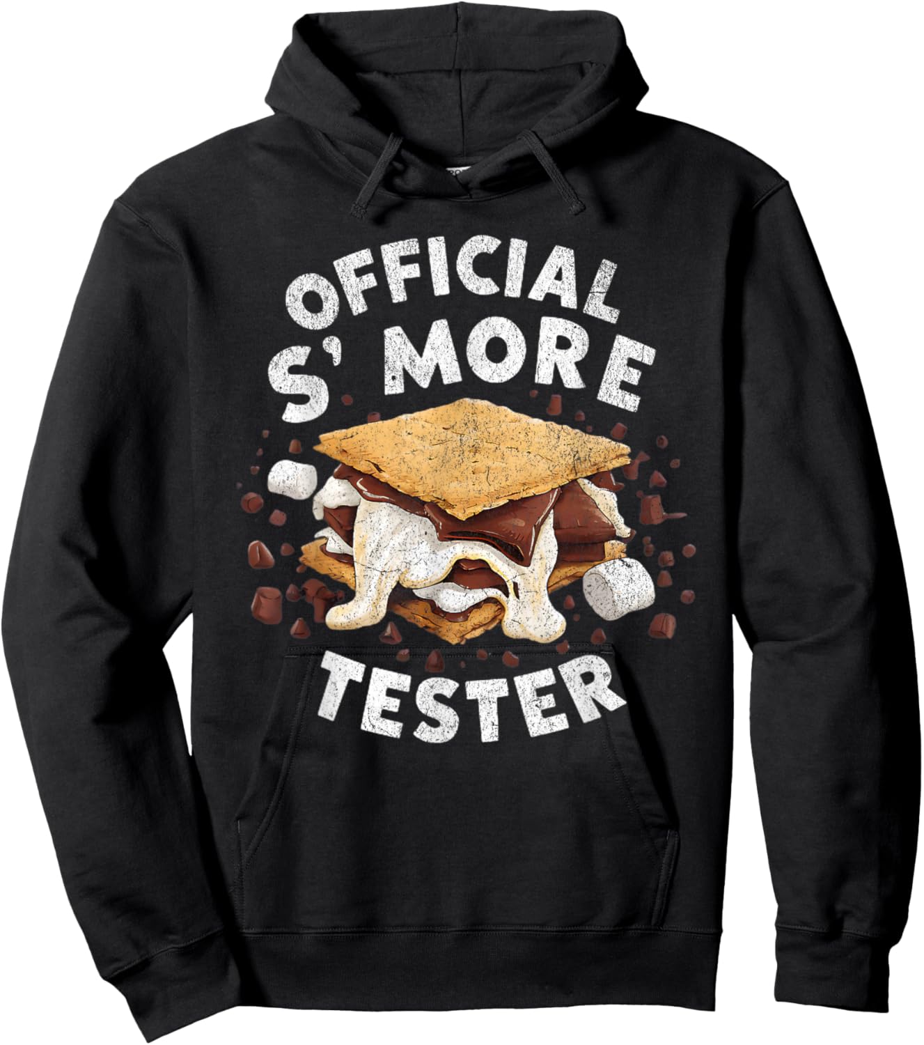 Official Smore Tester Marshmallows Campfire S'mores Hoodie - Hoodie | Black