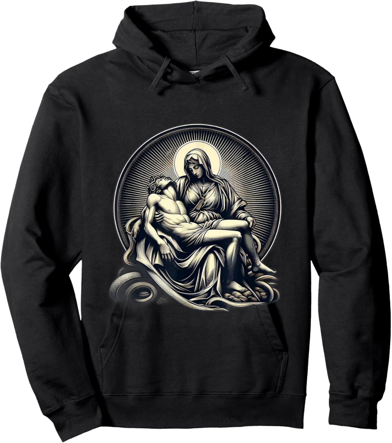 Michaelangelo's La Pieta Hoodie - Hoodie | Black