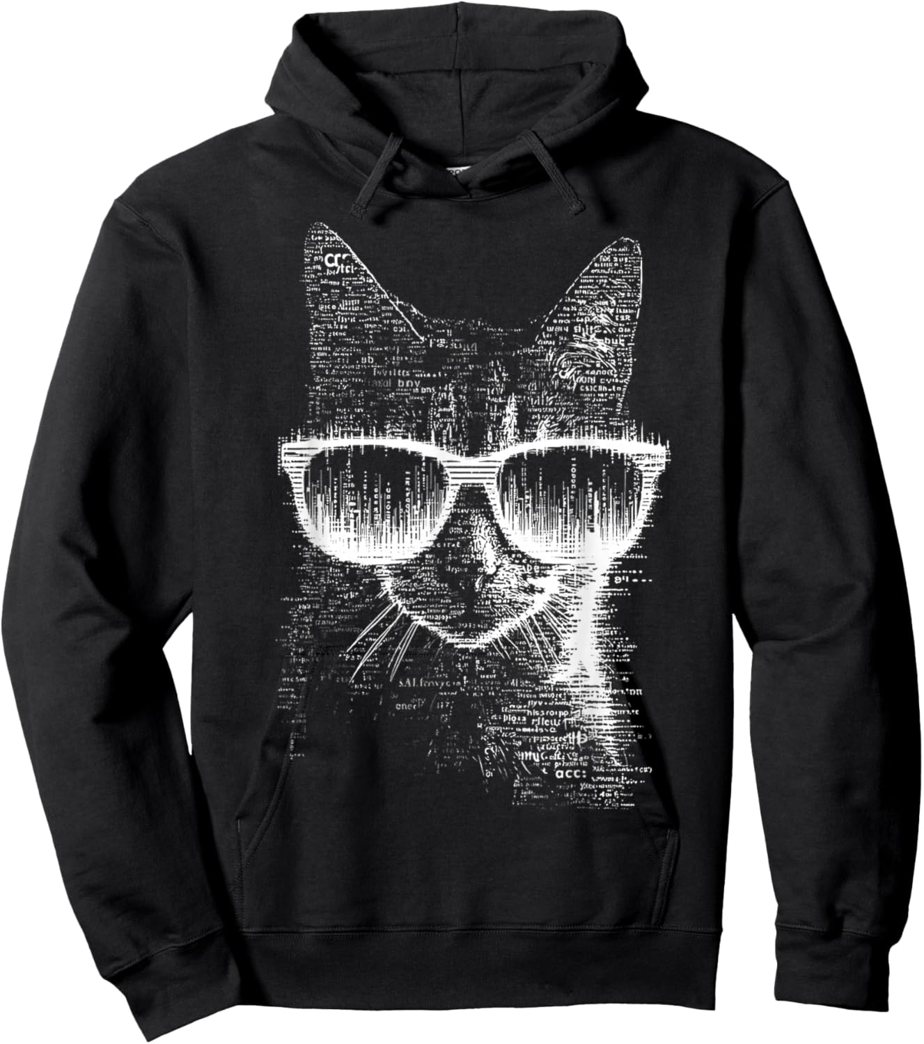 Cat Sunglasses Hoodie - Hoodie | Black