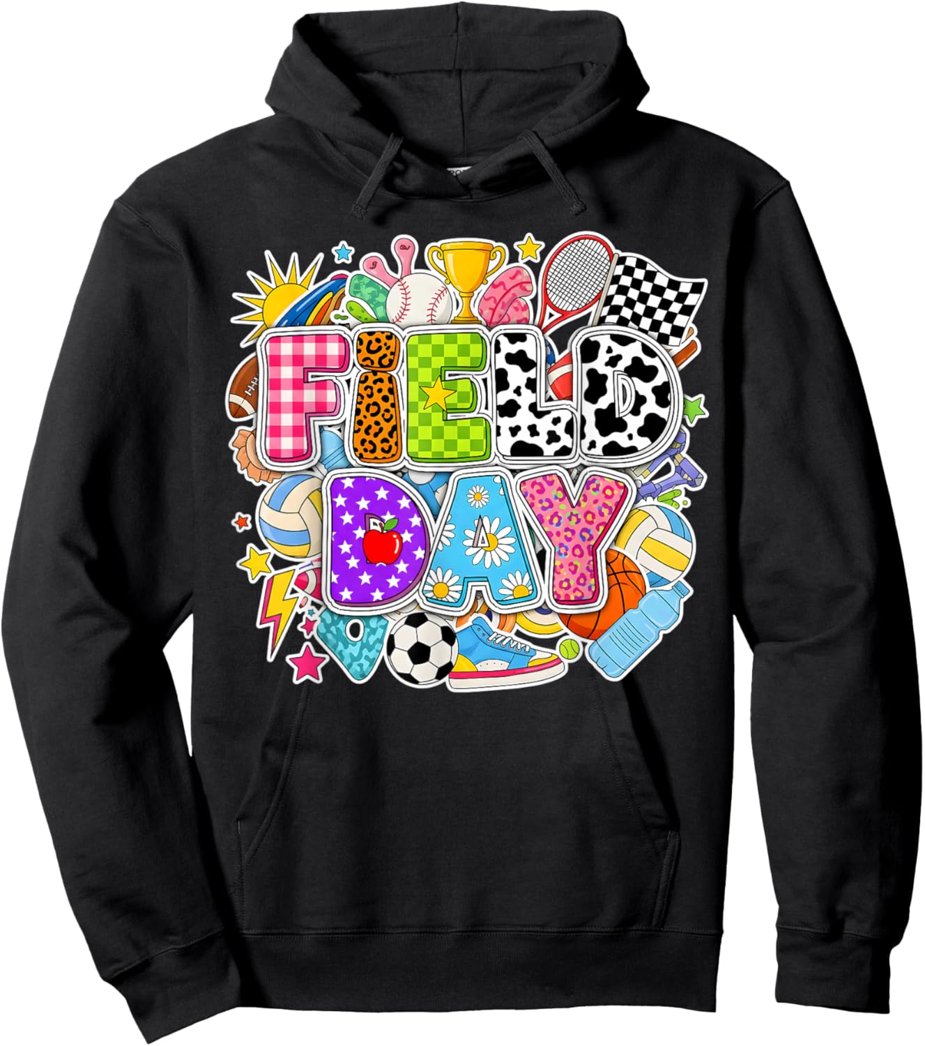 Field Day 2026 Teachers Boys Girls Kids Field Day Fun Day Hoodie - Hoodie | Black