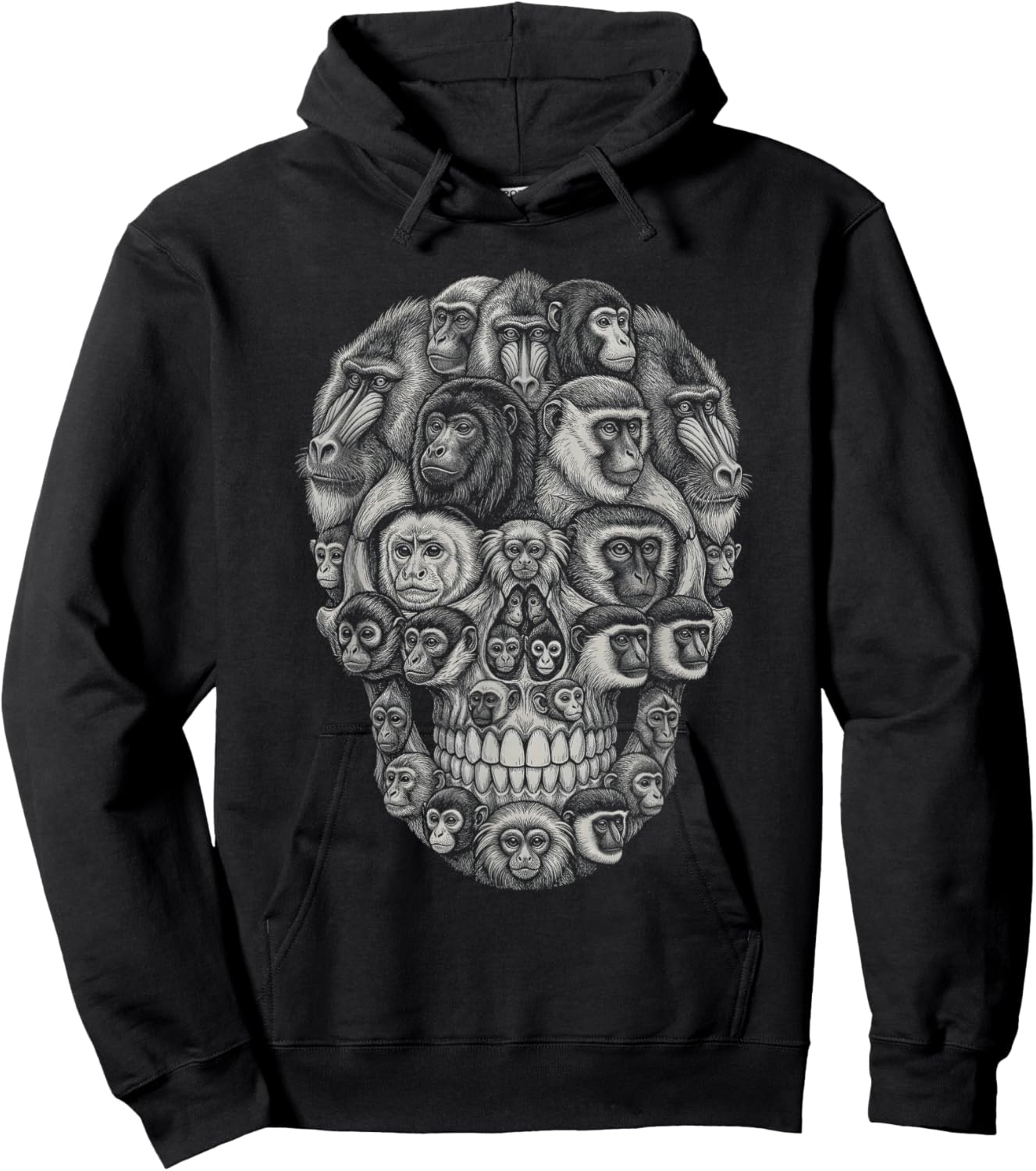 Skull Monkey Hoodie - Hoodie | Black