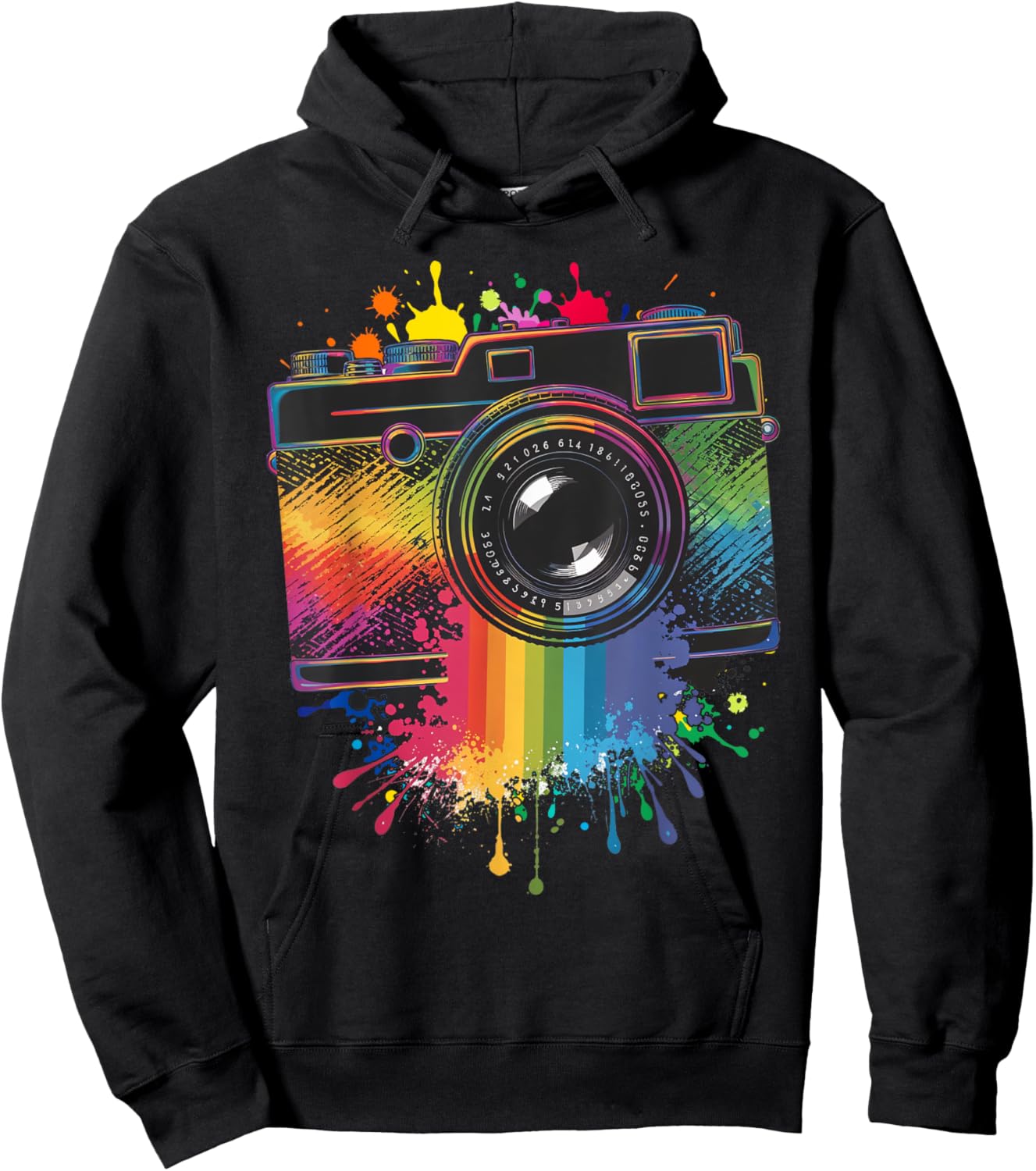 Photography Art Camera Rainbow Photographer Hoodie - Hoodie | Black
